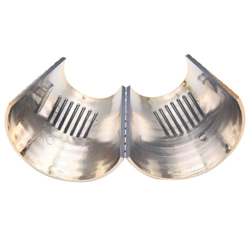 Suoirblss 4PCS Plastic With Teeth Circle Cuff Ponytail Cover Punk Hair Rings Ponytail Holder Hair Headwear for Lady Women - Image 4